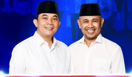 Bupati dan Wakil Bupati Tanah Bumbu terpilih Andi Rudi Latif - Bahsanuddin periode 2025-2030