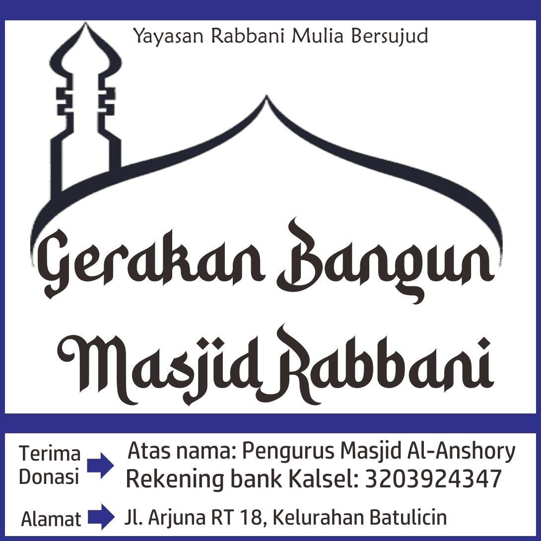 pembangunan masjid al-Anshory Kelurahan Batulicin